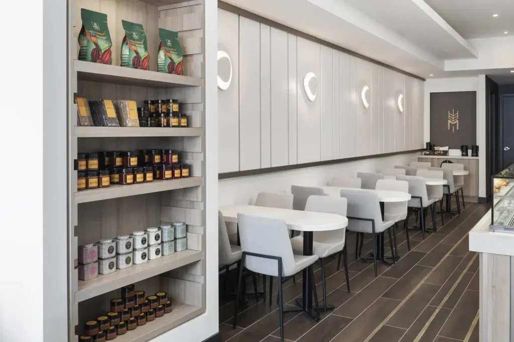 Bomou bakery construction progress in Toronto