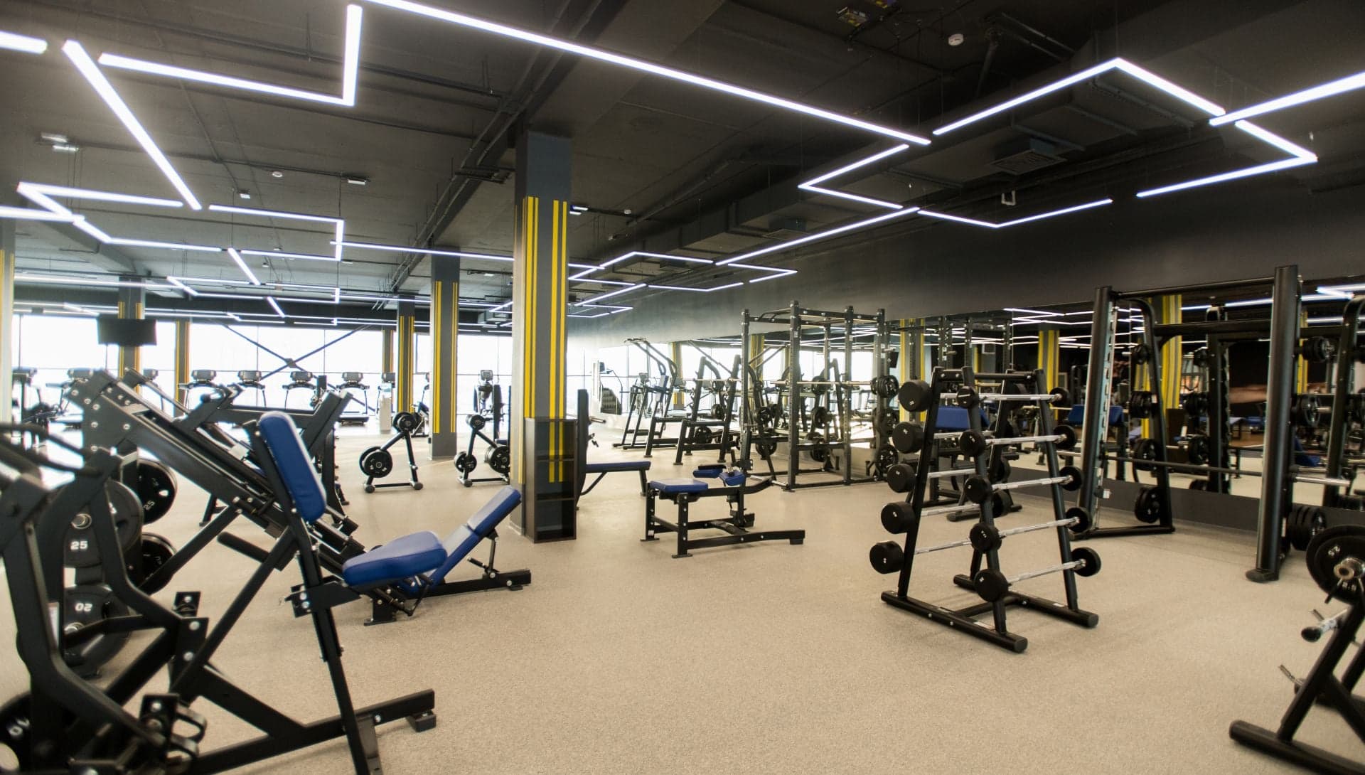 Xyx Gym training floor and interior after commercial renovation